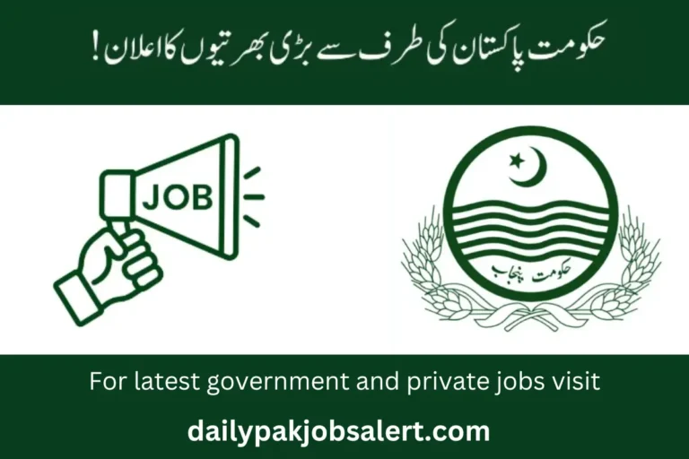 Today’s Latest Government Jobs in Pakistan 2024 Apply Online